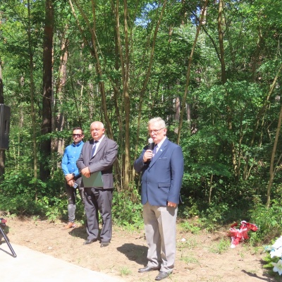 Uroczystości w lesie Skaryszewskim